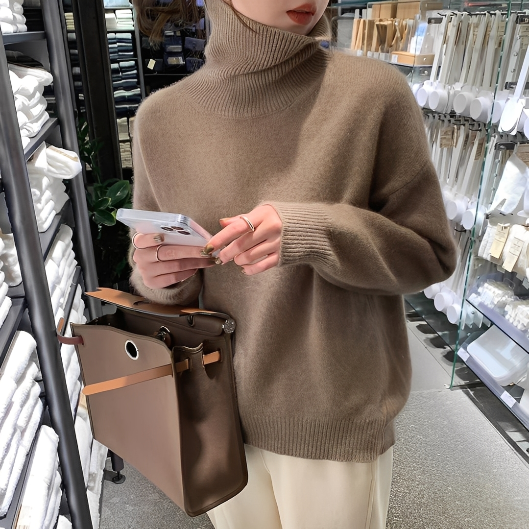 Ophélie - Stylish Turtleneck Sweater for Women
