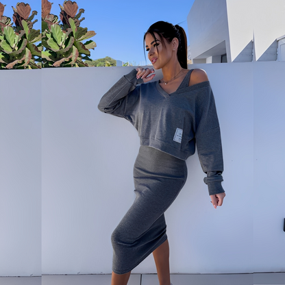 Séphora - Women's Sweatshirt and Casual Dress Set