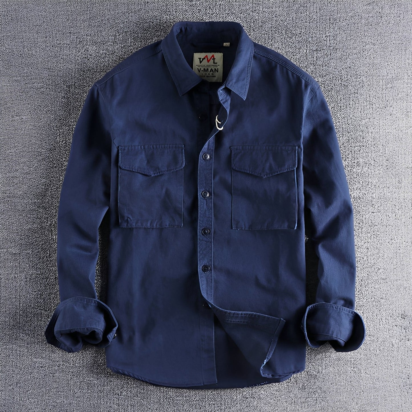 Aamiro - Lässiges Langarmhemd für Herren