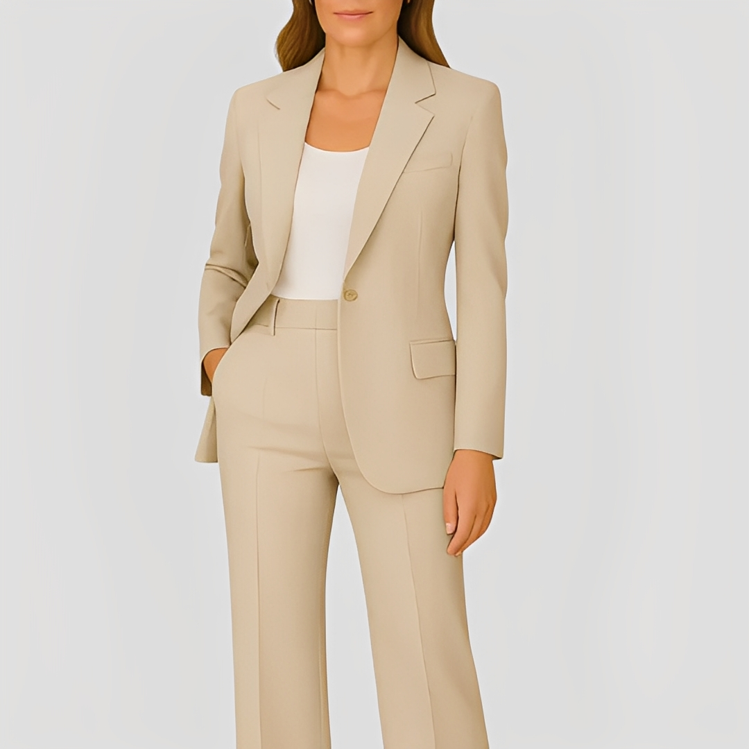 Maeva - Elegant long blazer and pantsuit for women