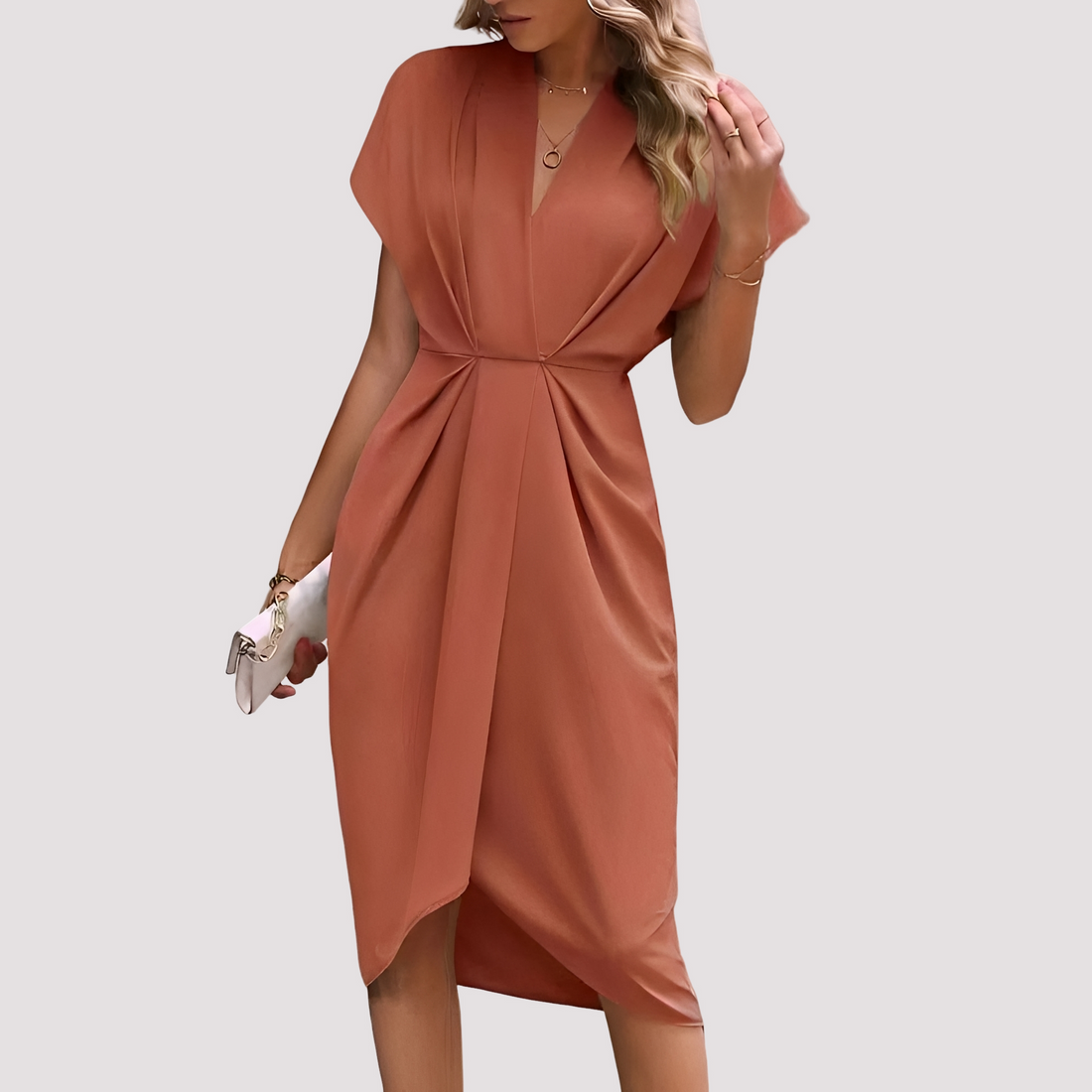 Gwen - Stilvolles Midikleid mit Schlitz