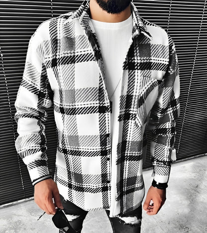 Eugene - Stilvolles kariertes Langarmhemd für Herren