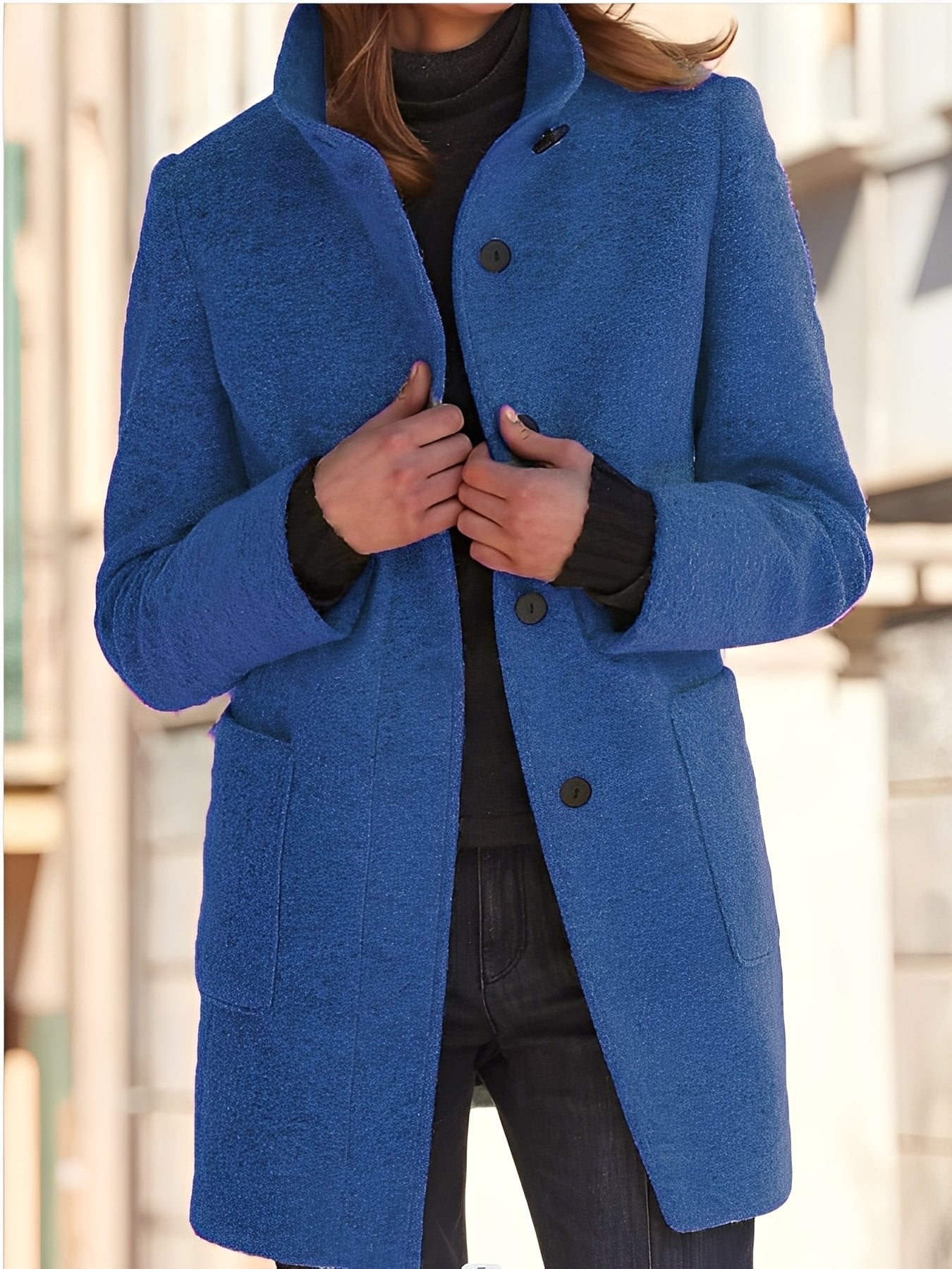 Julissa - Warmer winter coat with pockets for women