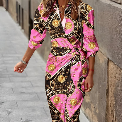 Géraldine - Stylish printed wrap dress for women