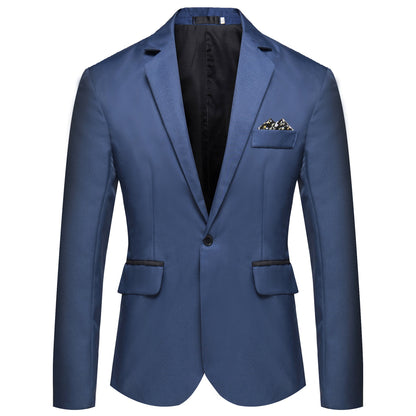 James - Elegant, tailored men's blazer with single-breasted design