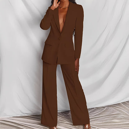 Lara - Elegant women's set with blazer and adjustable pants