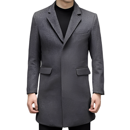 Robert - Stylish, warm wool coat for men