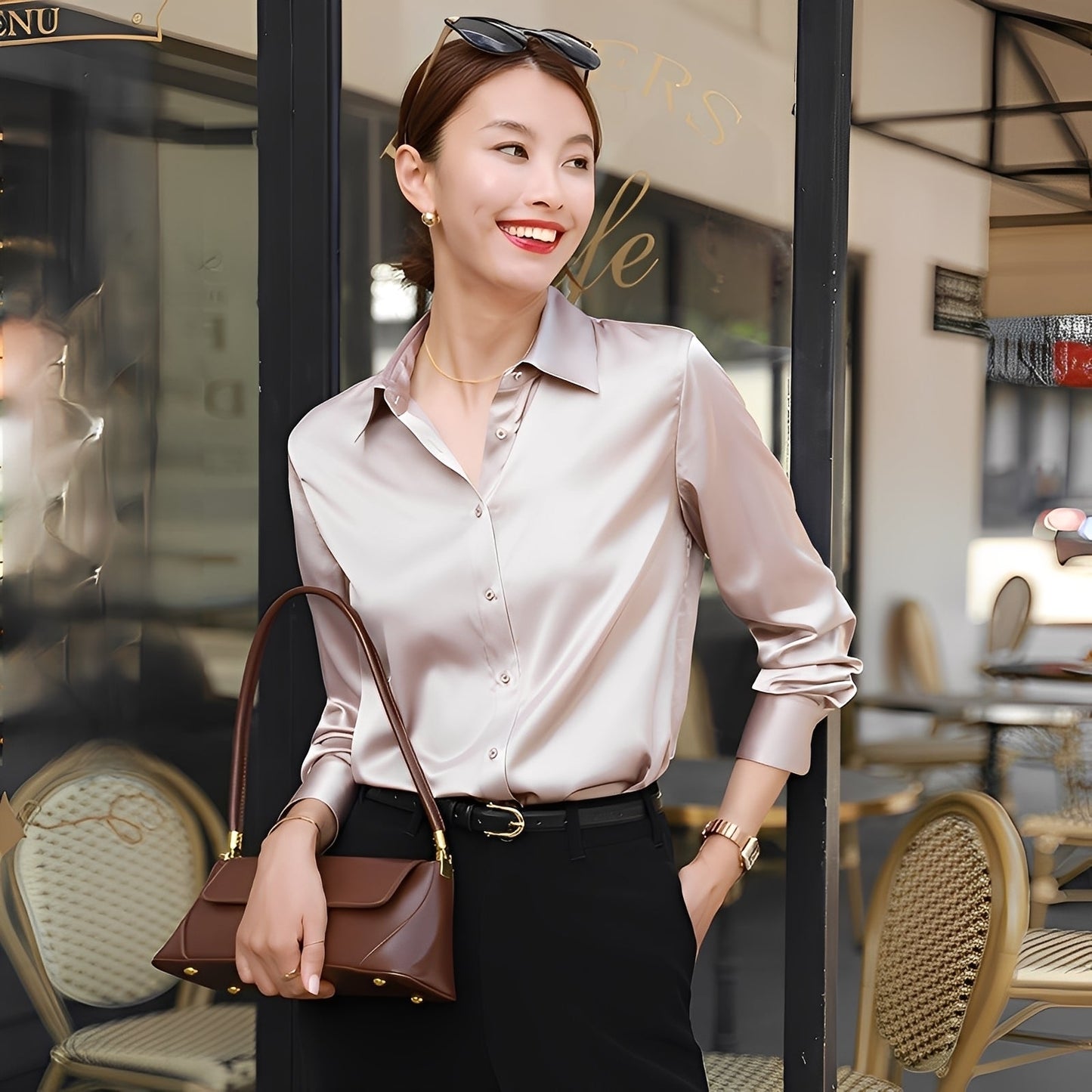 Mauricette - Stylish long-sleeve blouses for women