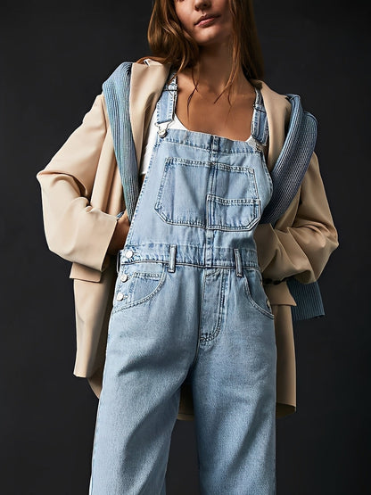 Clarisse - Pinafore dress made of loose women's denim