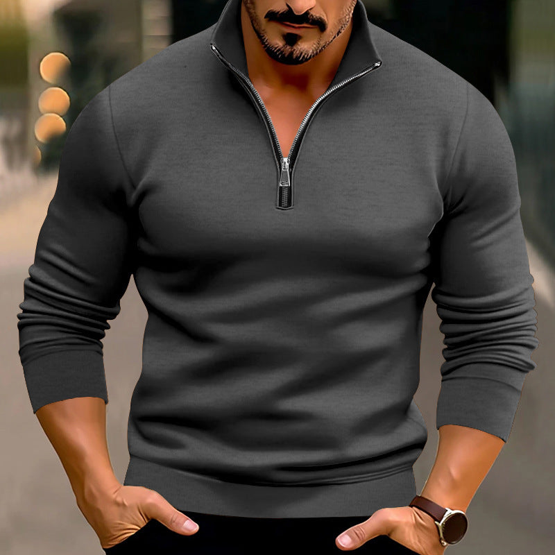 Billy - Elegant men's sweater with zipper