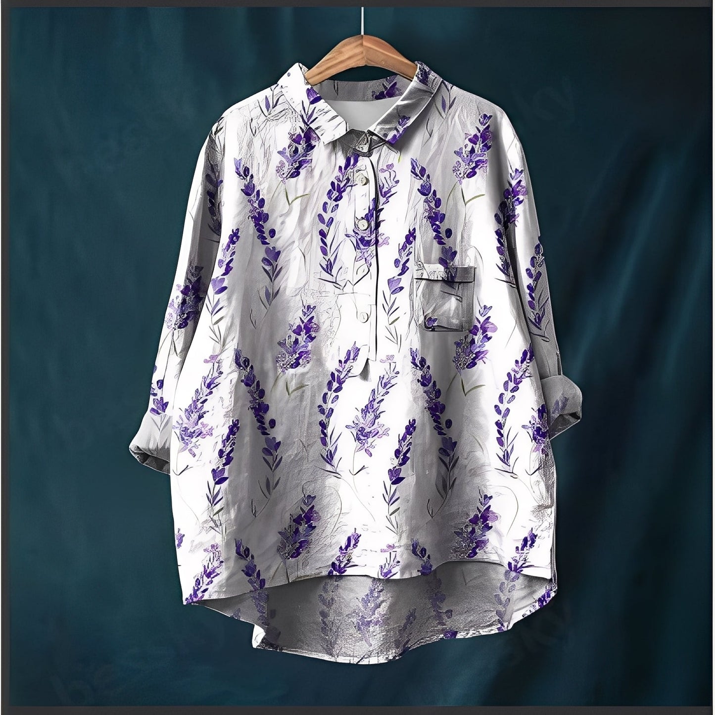 Garance - Classic women's blouse with long sleeves