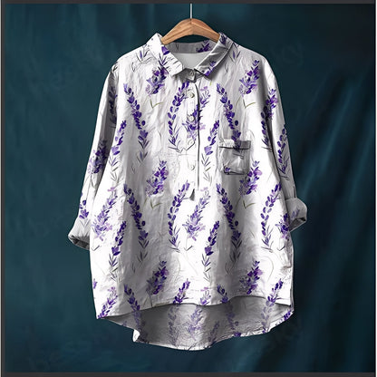 Garance - Classic women's blouse with long sleeves