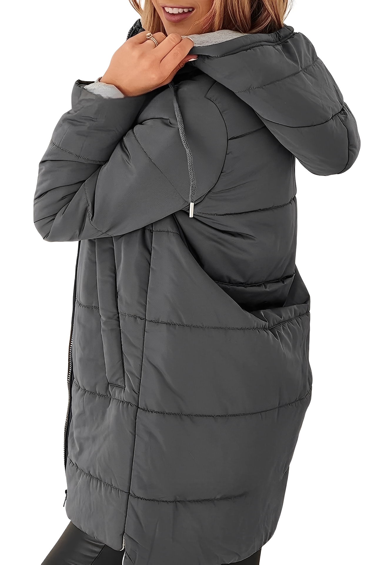 Lesley - Trendy women's down jacket with hood