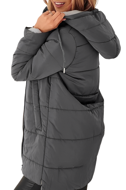 Lesley - Trendy women's down jacket with hood