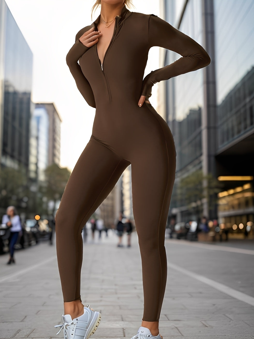 Thea - dopasowane ciało z zamkiem błyskawicznym dla kobiet