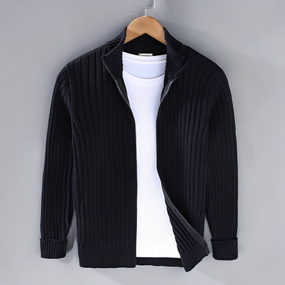 Jacquy - Modern men's knit cardigan