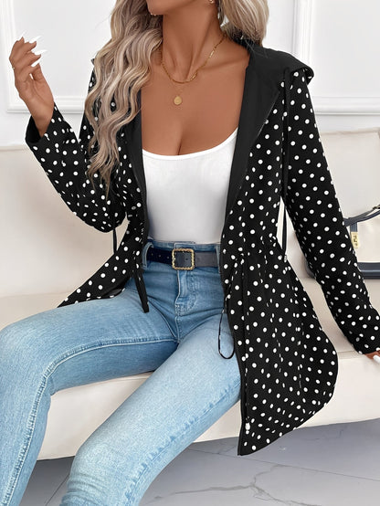 Jennelle - Fashionable reversible women's hooded jacket