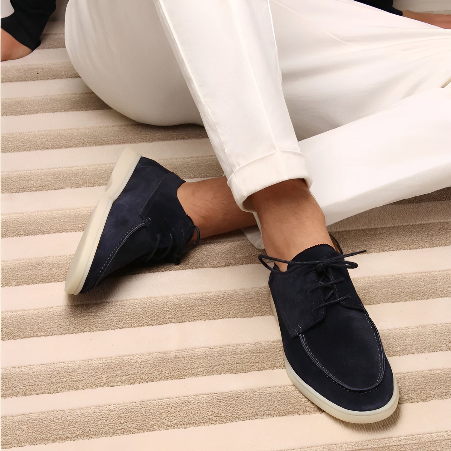 Andrew - Lässige flache Slipper aus Wildleder für Herren