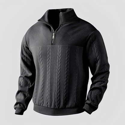 Warren - Classic women's cashmere sweater with zipper