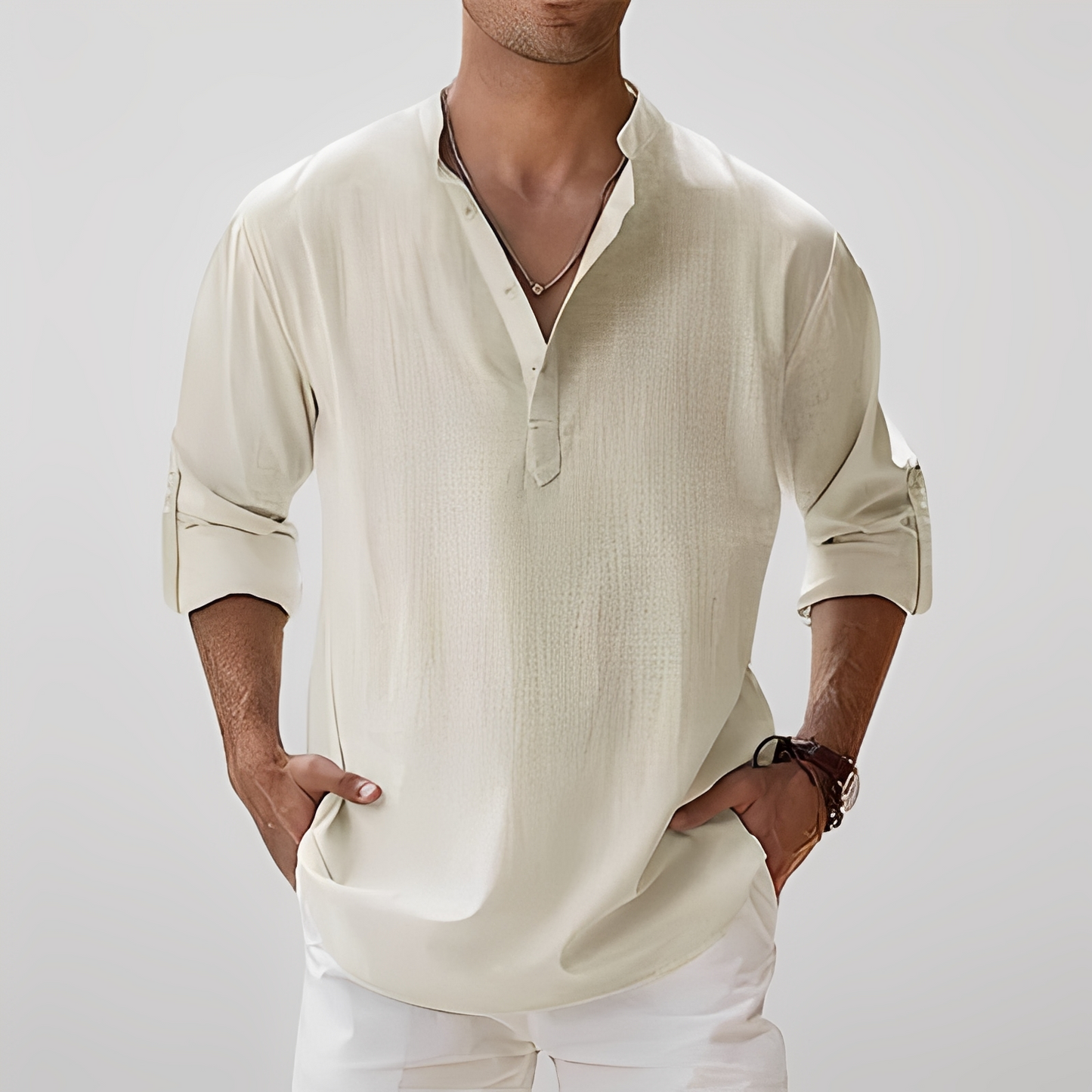 Freddy - breathable men's long-sleeve shirt