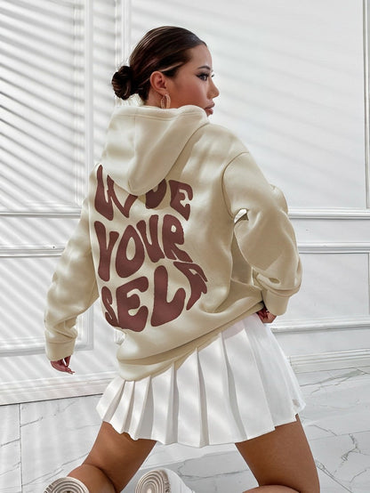 Daria – Gemusterter Baumwoll-Hoodie