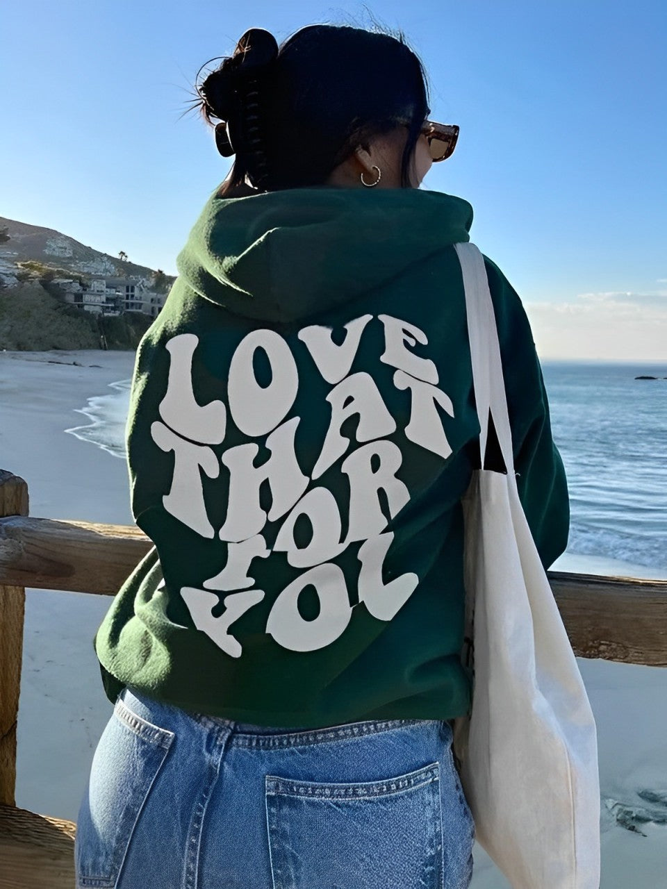 Daria – Gemusterter Baumwoll-Hoodie