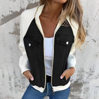 Libby - Bequeme Damen-Jeansjacke mit Raglanärmeln