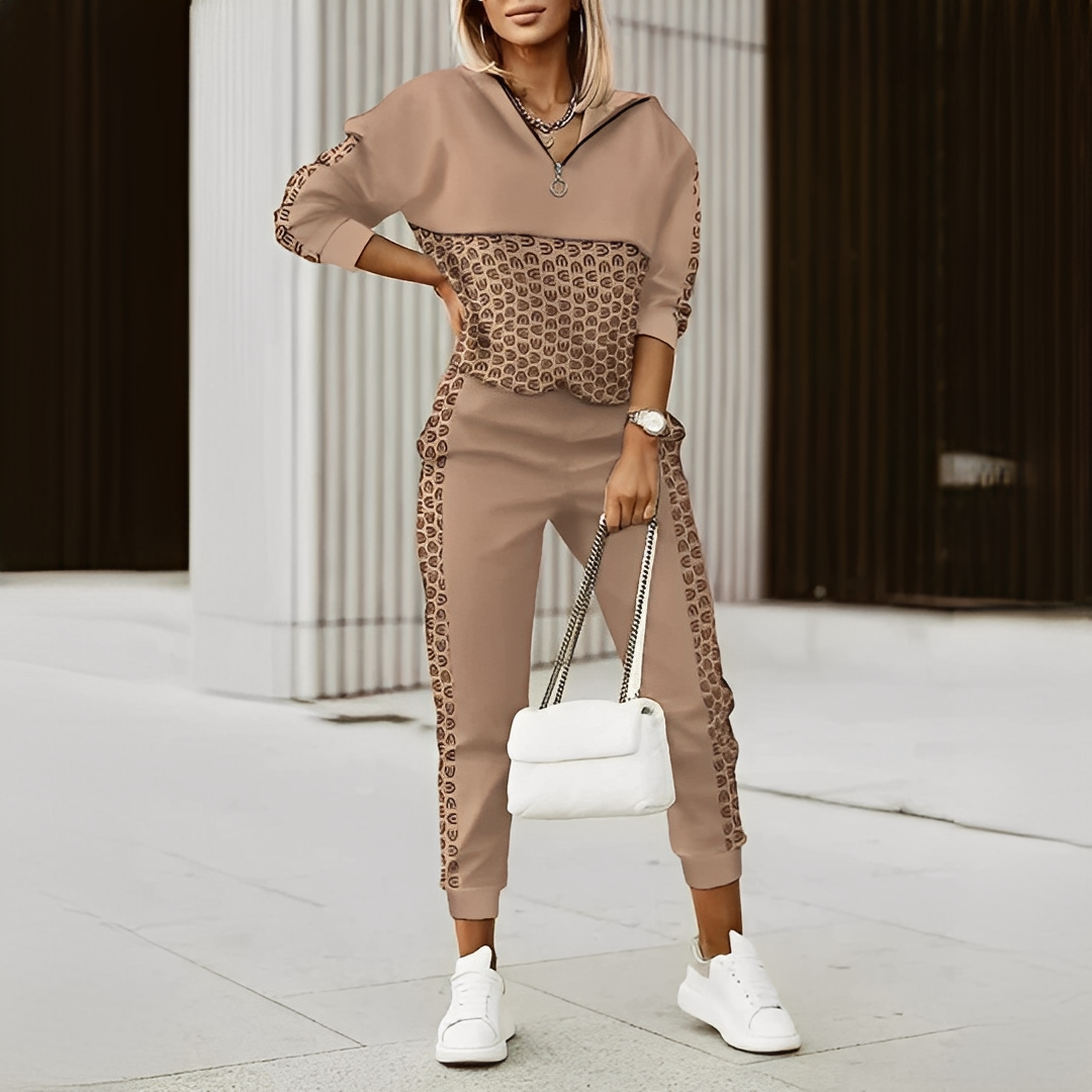 Chenafe - Dwuczęściowy elegancki zestaw dla kobiet