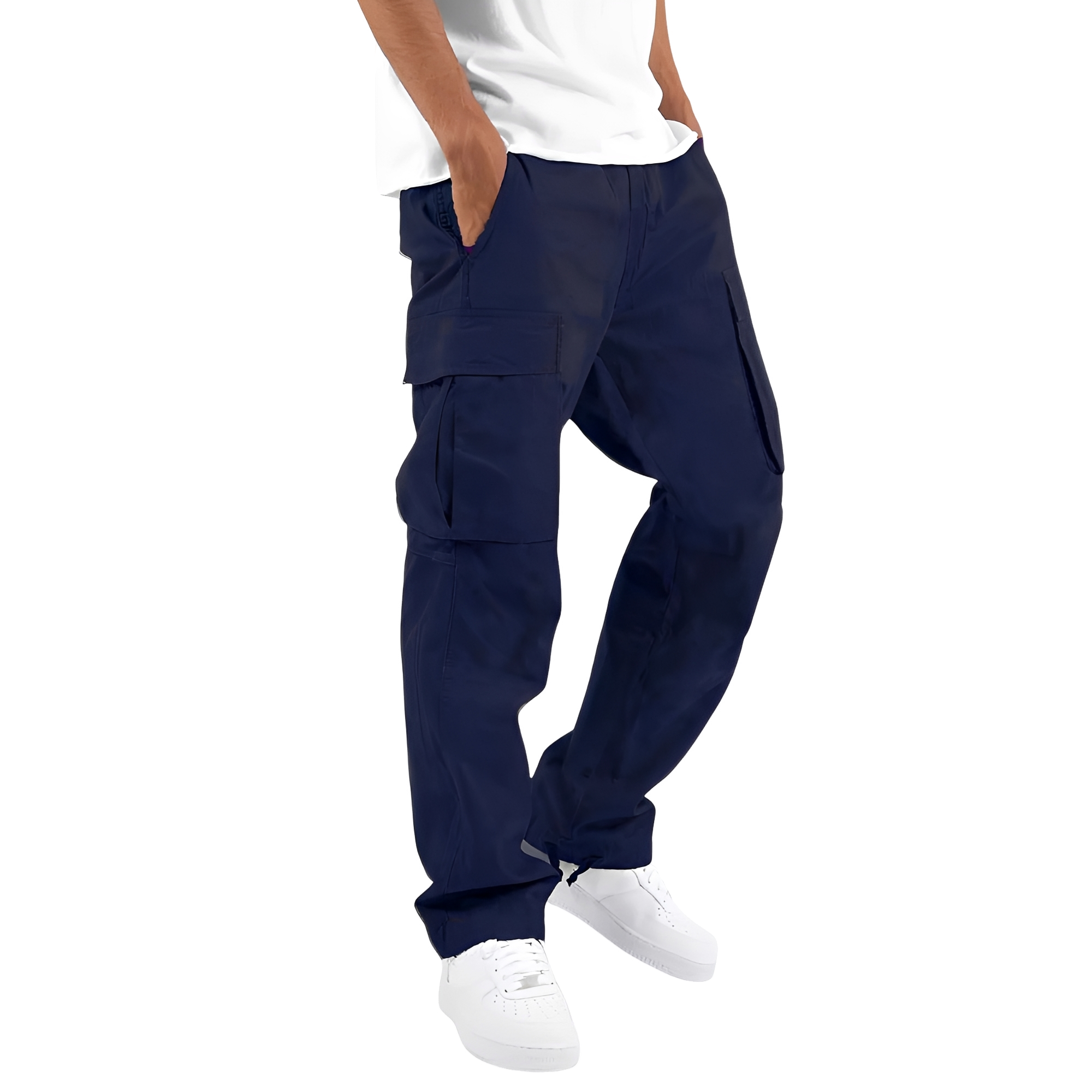 Cooper - Weite Herren-Cargohose mit Kordelzug