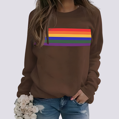 Roseann - Trendy women's sweater with colorful pattern