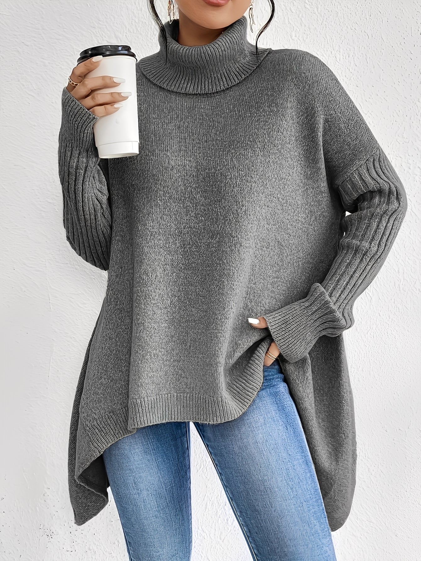 Jessica - Bequemer Kaschmir-Rollkragenpullover für Damen