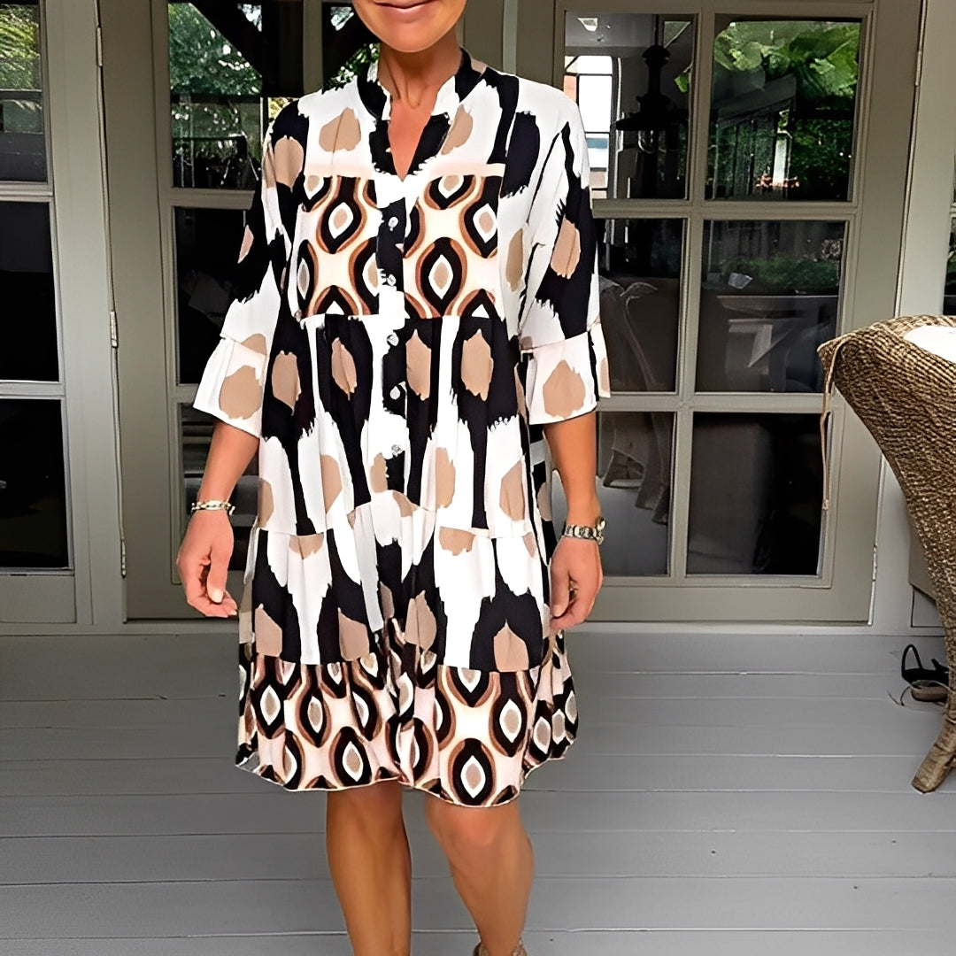 Floriane - Light dress with print for women