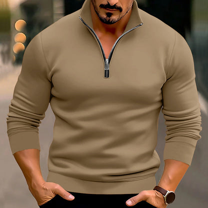 Billy - Elegant men's sweater with zipper