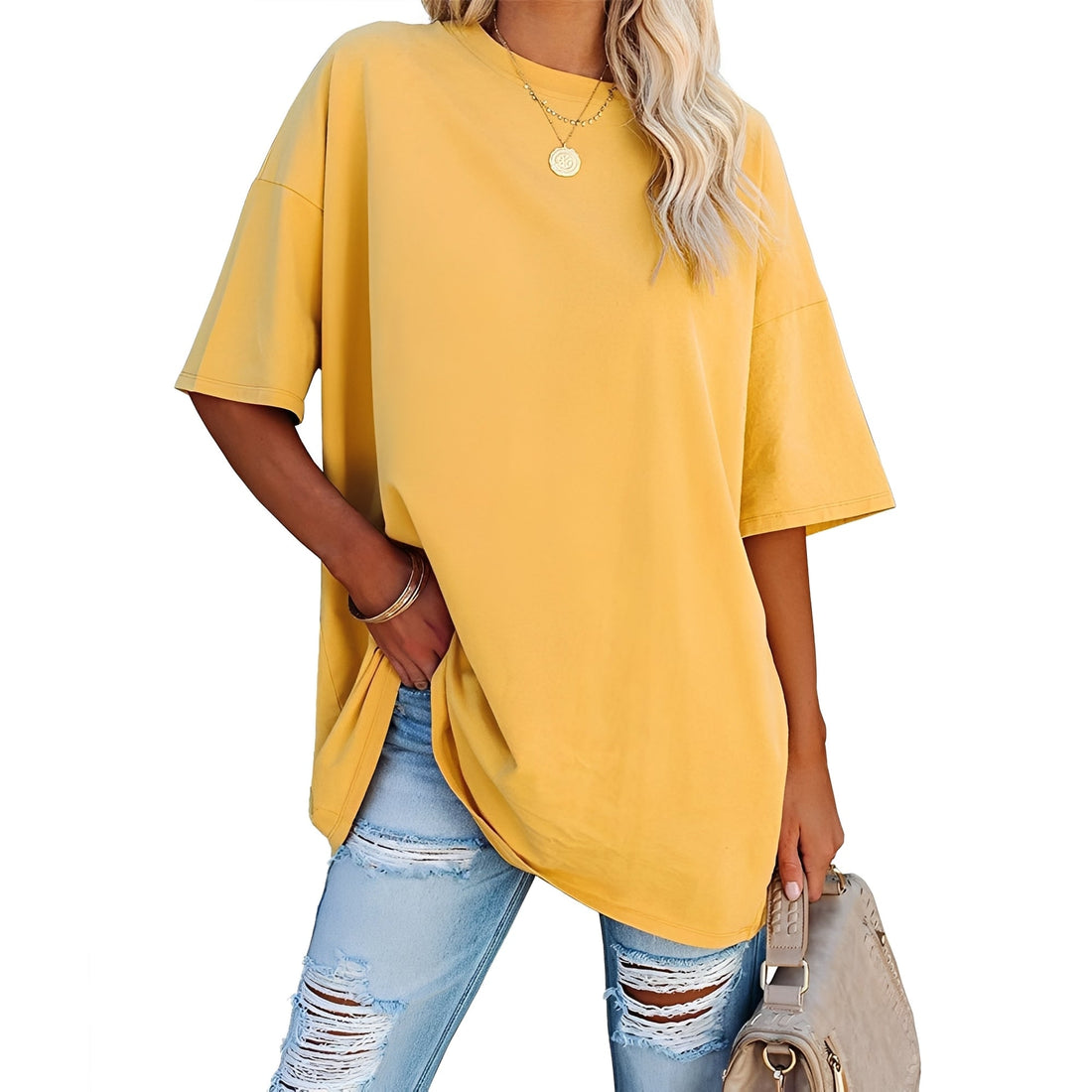 Alice - Weit geschnittenes T-Shirt mit breiten Schultern