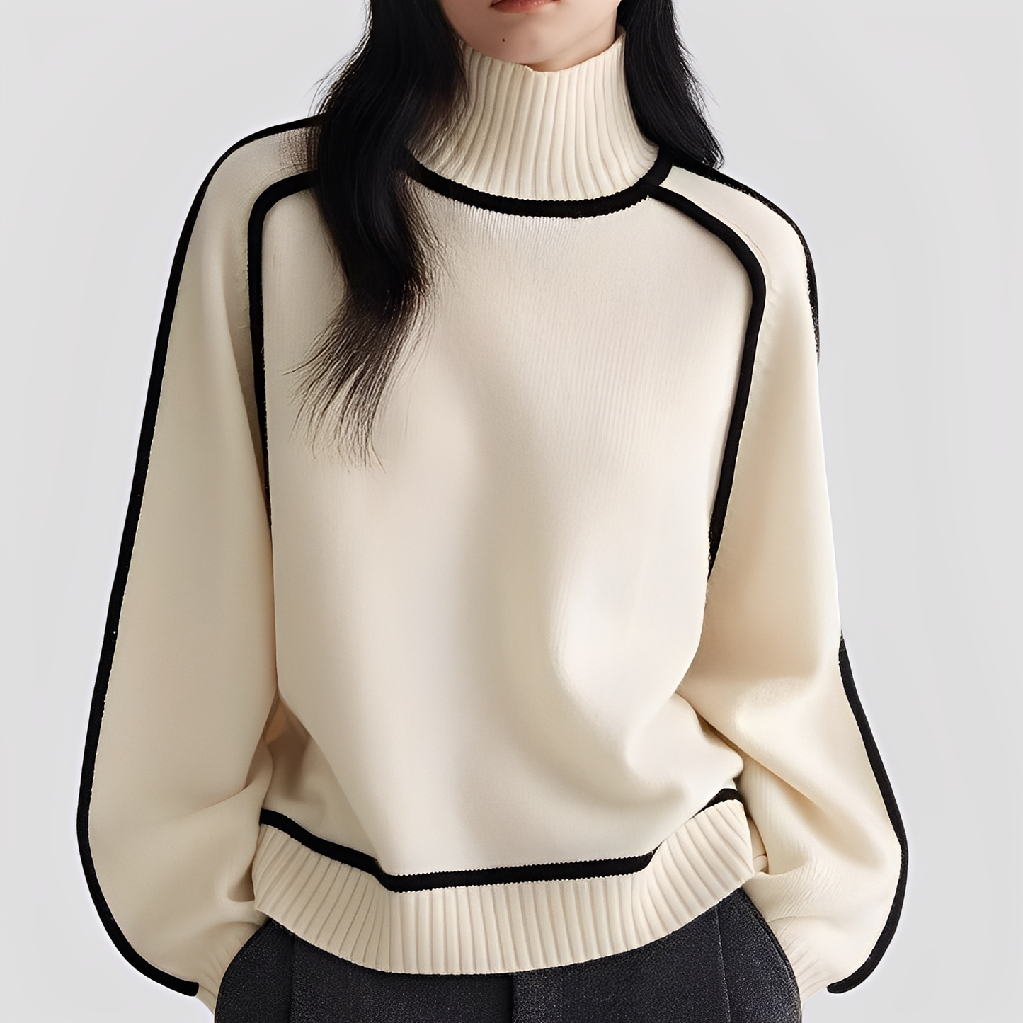 Azalea - Stylish, relaxed women's turtleneck sweater
