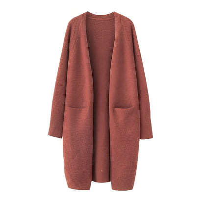 Claudie - Women's cardigan in classic long style