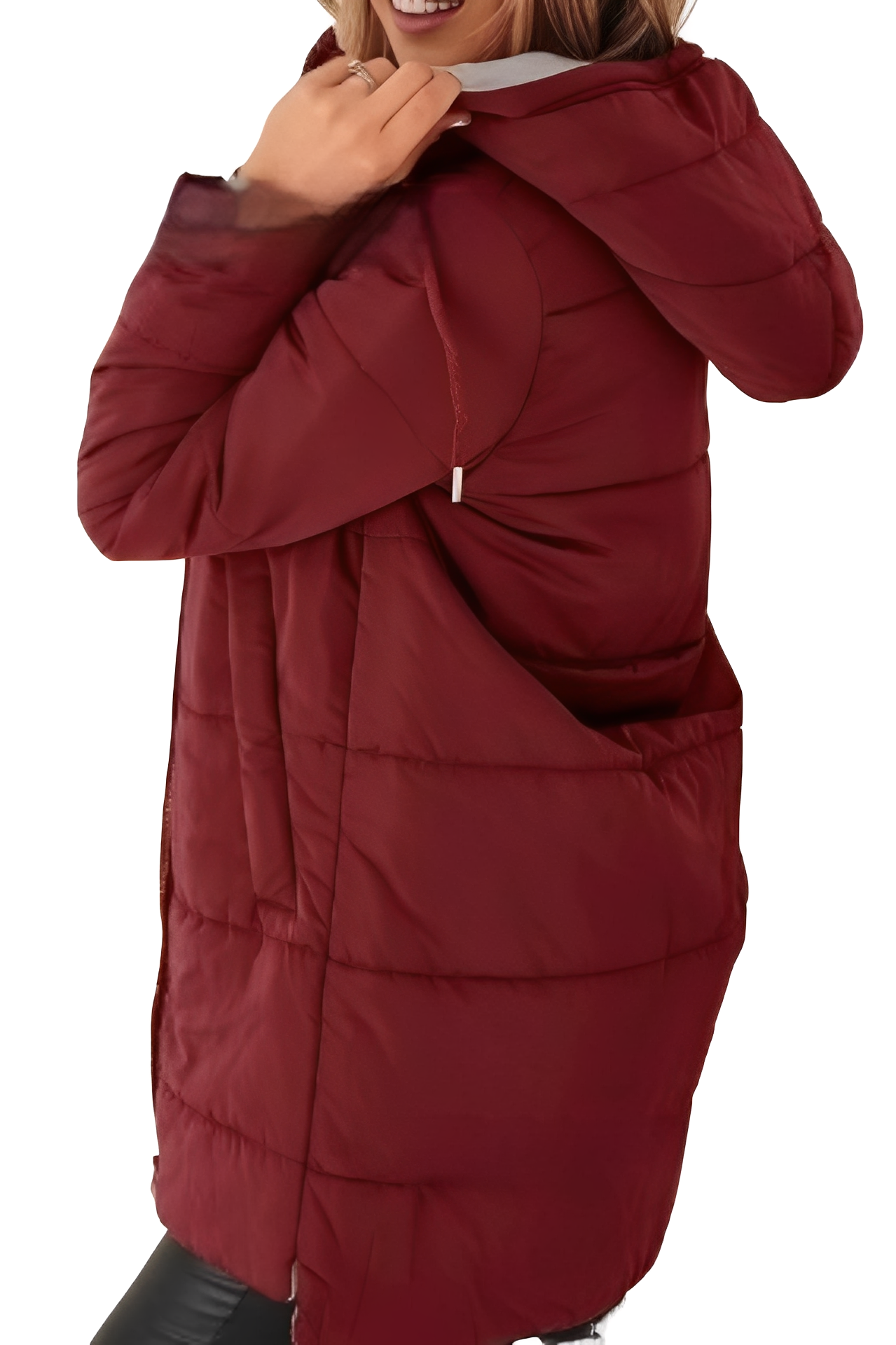 Lesley - Trendy women's down jacket with hood