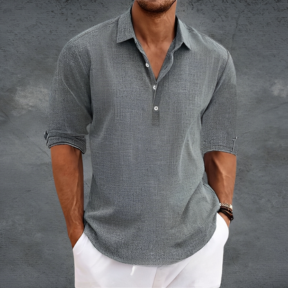 Nathanaël - Klassisches Langarmhemd für Herren