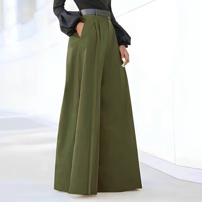 Ashley - Elegant, wide-cut bell-bottom pants for women