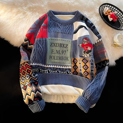 Charles - Elegant, loosely knitted women's Christmas sweater