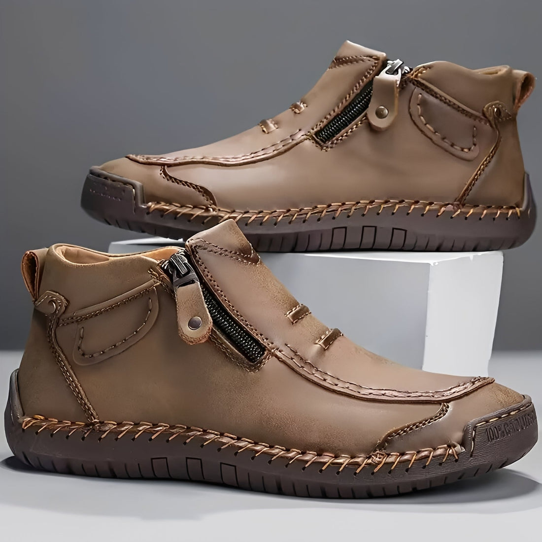 David - Stilvolle Stiefel mit Reißverschluss