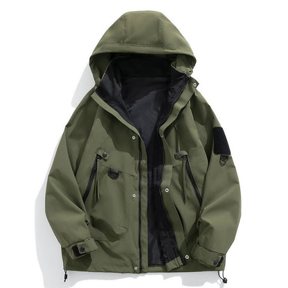 Raymund - Elegant waterproof men's hooded jacket