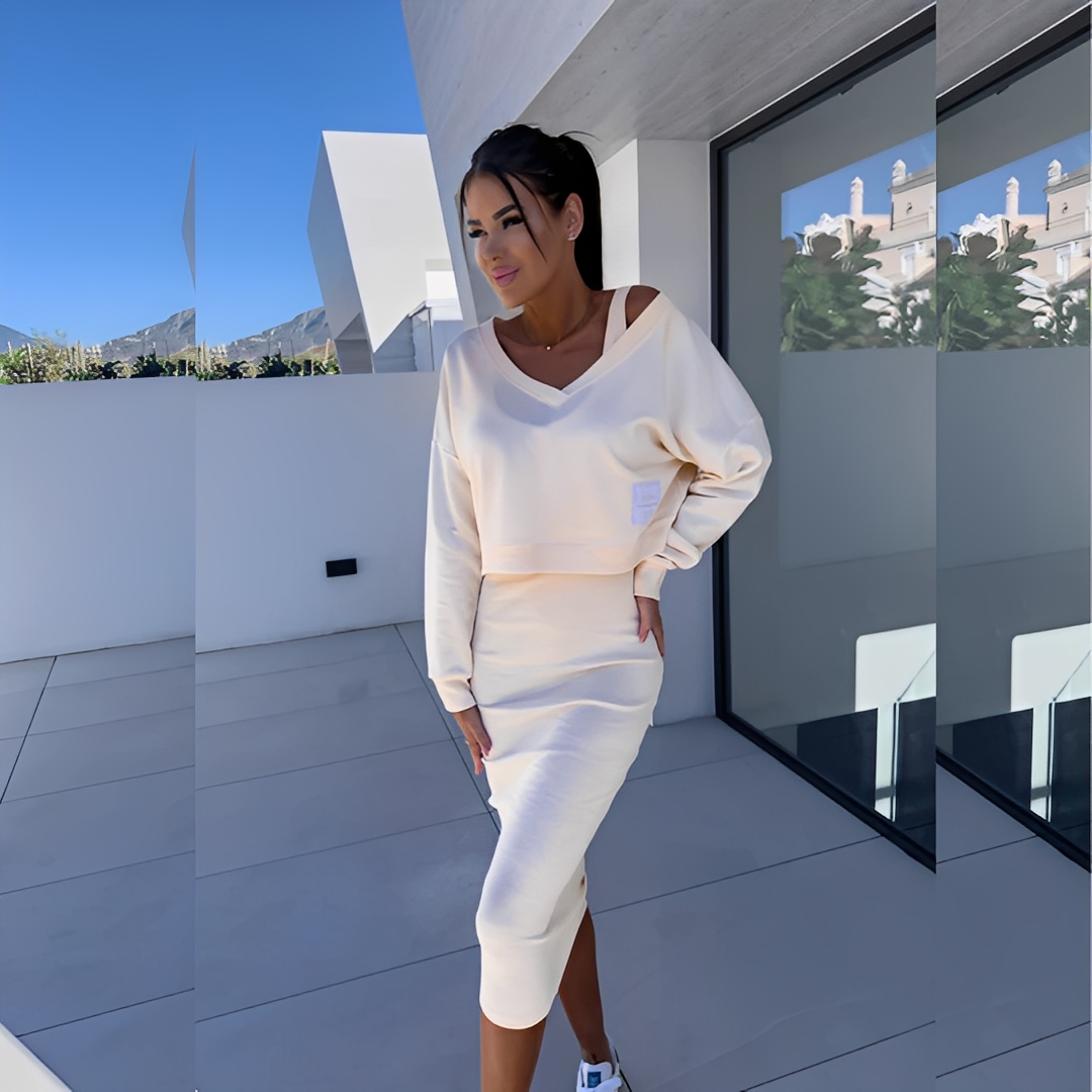Séphora - Women's Sweatshirt and Casual Dress Set