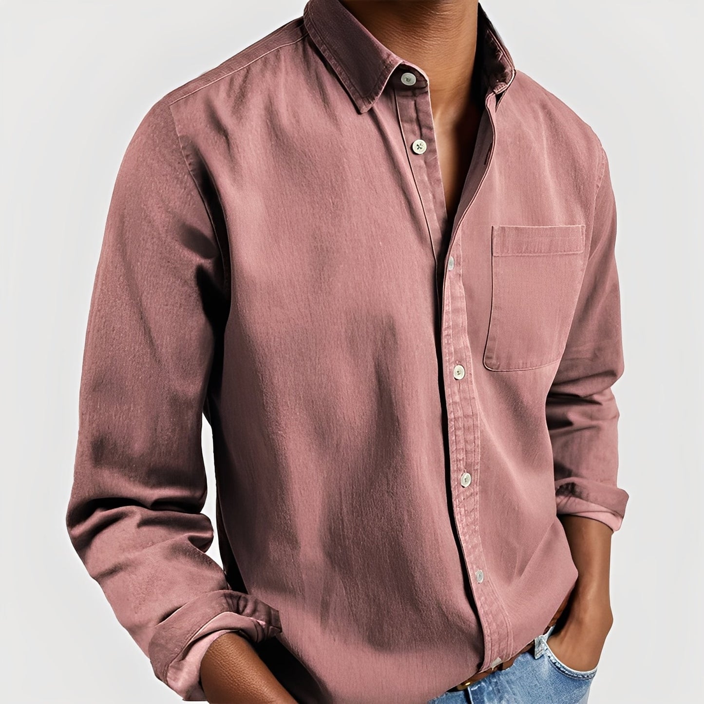 Gauvain - Elegant men's long-sleeve shirt in high quality