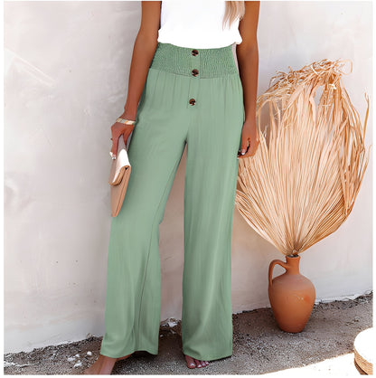 Aloïse - High-waisted linen pants for women