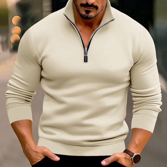 Billy - Elegant men's sweater with zipper