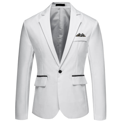 James - Elegant, tailored men's blazer with single-breasted design