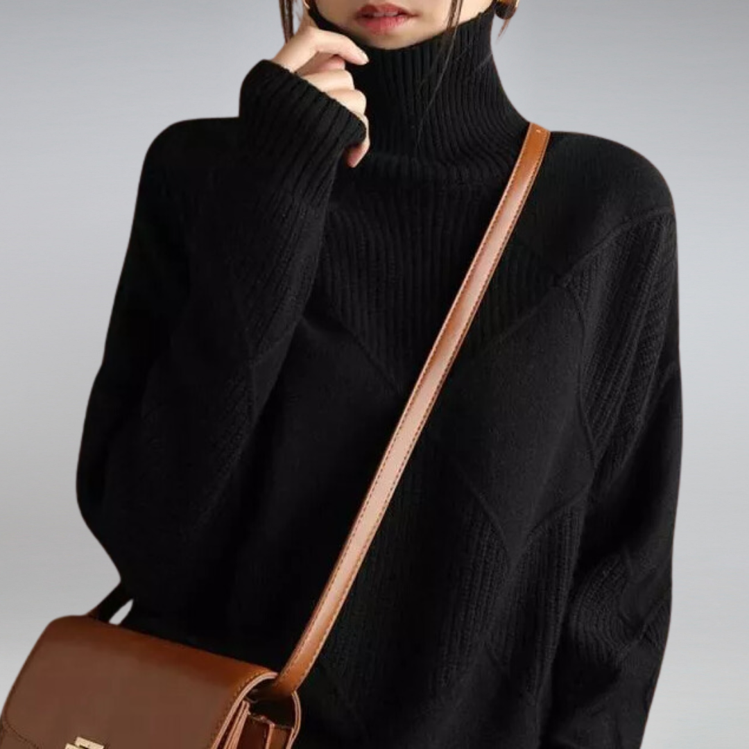 Camille - Eleganter Rollkragenpullover