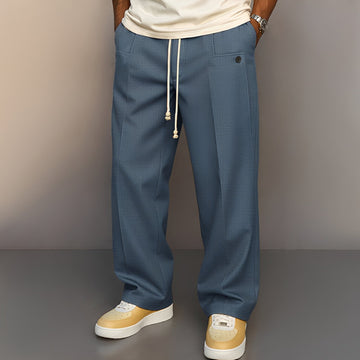 Conor - Bequeme Herrenhose mit geradem Schnitt und Kordelzug