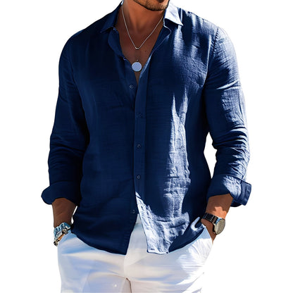 Félicien - Classic men's long-sleeve polo shirts